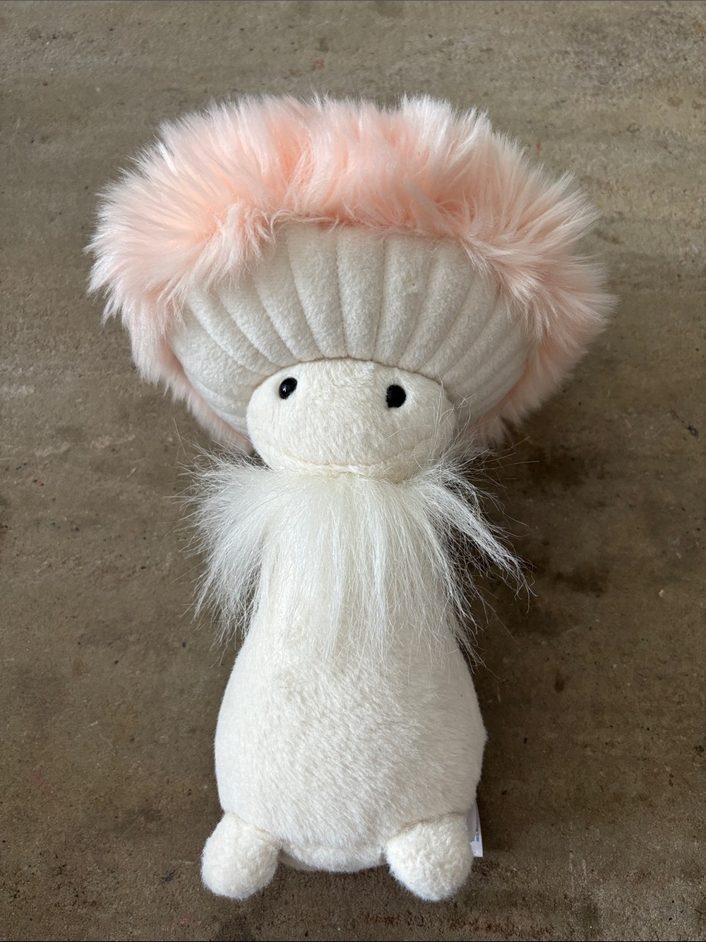 2021 Aurora Fungi Friends 10" Mushroom Plush Pink White
